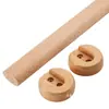 Barra para Colgar de Armario, Barra de Madera Maciza de Alcanfor para Armario, Barra Horizontal de Madera para Closet, Barra para Secar Ropa, Barra para Colgar de Madera Natural, Madera de Haya