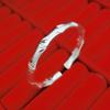 Pulsera de Nudo de Bambú con Técnica Antigua de Lijado, Abierta, para Mujeres, Moderna, Elegante, Estilo Fresco, Estilo Natural