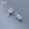 Plata de Ley 925 Incrustada con Cuentas Adhesivas 6mm Hebilla Colgante de Corona Base DIY Hecha a Mano Joyería Accesorios Semi-Terminados S0273