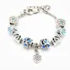 Colgante Flor de Estrella Dorada de Ocho Puntas Transfronteriza de Pan Pulsera Más Vendida para Mujer, Pulsera de Nuevo Estilo Ajustable al por Mayor Llena de Pedrería