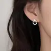 Pendientes Rombo Geométrico Estilo Nuevo 2025 Estilo Caliente Nicho Versátil Pequeños Modernos Pendientes para Mujer Lujo Accesible y de Gama Alta