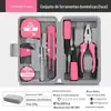 Conjunto de Ferramentas Hardware Alicate Chave Martelo Caixa de Ferramentas para Reparo Doméstico Conjunto Personalizado de Caixa de Ferramentas Domésticas
