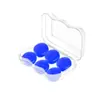Pacote com 6 Tampões de Ouvido de Silicone Redondos para Dormir de Crianças, à Prova de Ruído e Redutores de Ruído, à Prova d'Água para Natação, Tampões de Ouvido de Silicone Embalados