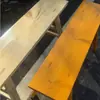 Banco Largo de Madera Maciza, Banco de Madera, Taburete Largo, Banco de Madera para Hot Pot, Banco Largo para Mesa de Comedor, Taburete Pequeño de Madera para Sentarse