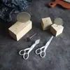 Aço Inoxidável Coreano Decoração de Unhas Palitos para Bico de Confeitar Tesoura Suporte para Unhas Estacas de Madeira Decoração de Assar Bolo Conjunto DIY