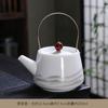 Tetera de rayo de porcelana de jade sebo de alta calidad, juego de té kung fu de cerámica doméstica china, tetera de porcelana blanca