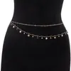 Cadena de Cintura Doble Capa con Colgante de Mariposa y Borlas Estilo Dulce y Fresco Sexy para Mujeres Cadena Corporal Metálica de Círculo Único Sexy Street Style Europeo y Americano