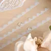 Diário de Papel Vintage Alice no País das Maravilhas Renda Vazada Papel de Borda Adesivos para Diário Material Estilo Ins