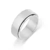 Explosiones transfronterizas para descomprimir anillo de acero de titanio 8 mm simple moda anti-ansiedad giratorio anillo de hombre joya para mano