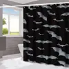 Amazon Halloween Murciélago Fantasma Cortina de Ducha para Baño Hogar Impermeable a Prueba de Moho Cortina de Ducha Cortina de Ducha para Separación de Inodoro
