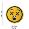 Pegatinas de Tela con Expresiones de Emoji Accesorios para Ropa Calcomanías Decorativas Parches Divertidos Serie de Insignias Redondas Lindas de Smiley