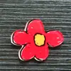 Broche acrílico de Natal, broche de trevo de quatro folhas e girassol, presente de Natal, broche, flores no atacado