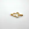 Accesorios DIY Hebilla de Collar de Calabaza Chapada en Oro de 18K Hebilla de Calabaza con Diamante Hebilla de Pulsera Hebilla de Perla Hebilla de Conexión de Acabado