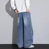 Jeans rectos retro para hombre de otoño e invierno, estilo americano de alta calle moderno y a la moda, jeans de diseñador cómodos y versátiles para hombre
