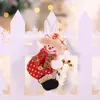 Decoraciones navideñas creativo colgante de árbol de Navidad nuevo muñeco de cuerda de escalada pequeños adornos creativo colgante para ventana del hogar