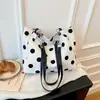 Bolso de moda transfronterizo 2026 verano nueva moda ligero elegante bolso de mujer lunares nicho simple versátil bolso de hombro
