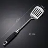 Concha grande para sopa em aço inoxidável com cabo de jacarandá, colher de cabo longo para uso na cozinha doméstica, adequada para servir sopa, mingau e refogados