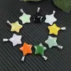Colgante Estrella Pequeña Transfronterizo 20*6mm Colgante de Vidrio Accesorios para Joyería Accesorios para Collares DIY Estrella de Cinco Puntas Mayoreo