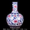 Jarrón de porcelana azul y blanca con forma de bola de cielo, artesanías de cerámica de Jingdezhen, venta al por mayor, adornos de cerámica modernos para decoración del hogar