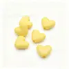 Corazón de Acrílico Estrella Color Sólido Único Cadena para Llavero DIY con Cuentas Cadena para Teléfono Móvil Banda de Goma Joyería Dopamina Accesorios