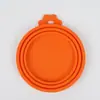 Tampa de Silicone 3 em 1 para Lata de Pet Reutilizável Tampa para Conservar Alimentos Frescos Tampa de Vedação Universal para Comida de Lata de Gato Cachorro