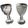 Copa de Vino Blanco de Cristal con Patrón de Diamante, Copa Alta de Cristal, Copa para Licores, Copa Vintage, Cristal Espeso, Copa Clásica, Copa Grabada