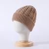 Nuevo gorro de lana pura estilo dulce para mujer 2023 otoño e invierno versátil cálido gorro de punto de lana para generación