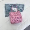 Bolsas Florais Coreanas Femininas 2026 Primavera Nova Chegada Estampada Tendência Moda Bolsa Tote para Ir ao Trabalho Grande Capacidade Bolsa de Tecido
