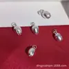 Accesorios plateados 999 3D DIY semilla de loto raíz de loto accesorios para pulsera regalos de bienestar en vivo ventas directas de fábrica