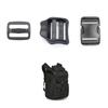 Accesorios Bolsa de Plástico Hebilla Ajustable Hebilla Doble de Cuatro Pasadores Hebilla de Correa Hebilla de Escalera Ajustable para Bolsa Hebilla de Plástico