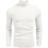 Suéter de Rayas Texturizadas para Hombre de Amazon, Tejido Cálido y Transpirable para Otoño e Invierno, Suéter de Cuello Alto Casual de Negocios