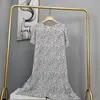 Novo Pijama de Algodão e Seda 2025 para Mulheres, Verão Fino Tamanho Grande, Vestido Longo de Algodão Artificial de Manga Curta para Usar por Cima