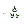 Folhas Artificiais Peça Única Figueira Lira Árvore da Borracha Folhas Falsas Decoração de Vitrine Floral Planta Decoração de Folha Verde