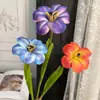 Tulipanes Marrones Artificiales para Salón de Ceremonia de Boda, Arreglos de Pasillo y Ramos de Novia