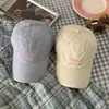 Sistema de color Morandi estilo coreano de la abuela Chen gorra de béisbol lavada de ala suave para mujer gorra de pico de pato versátil de alta gama que adelgaza el rostro