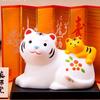 Le Meow Cerâmica Pintada Forno Yakushi Japonês Genuíno Ornamentos Gato da Sorte Cofre Gato