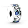 Zunmi joyería azul clásico panjia con diamante pedrería colgante con cuentas charm fábrica al por mayor