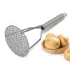 En stock herramientas de cocina herramientas de cocina para el hogar acero inoxidable prensa de patatas con mango pasta de patatas acero inoxidable Machacador