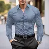 Camisa de Cuadros para Hombre 2026, Manga Larga Rayada, Nueva Moda, Estación Independiente TK de AliExpress, Dropshipping