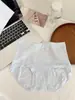 Venda en X, microcompresión, control de abdomen, tiro alto, entrepierna 100% algodón, calzones triangulares amigables con la piel para mujer