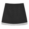 Falda de línea A de cintura alta con lunares que se ajusta a la cadera, Falda de retazos de encaje estilo dulce, Falda corta, Ropa para mujer, Nuevo estilo de primavera 2026