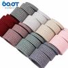 Baodong Accesorios para el Cabello DIY Accesorios para Ropa Tela de Algodón y Lino con Rayas de Espiga y Lazos Tejido de Cinta Hecho a Mano
