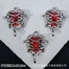 Amor por el Encierro Colgante Encaje Hueco con Pedrería Mariposa Corazón Charm para Pulsera Colgante Collar Accesorios de Joyería