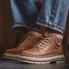 Estilo Old Money Retro Dr. Botas Martens Otoño/Invierno Estilo Nuevo Estilo Británico Botas de Trabajo de Caña Alta para Hombre Botas de Motocicleta Botas de Senderismo Casuales Hombre