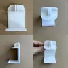 Estante de Almacenamiento para Armario Simple Divisor de Estante Accesorios Panel de Malla de Hierro Clip para Estante Clip de Esquina Blanco Clip Plano Clip Redondo 360 Clip de Bloqueo