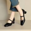 Zapatos Nuevos de Primavera y Otoño para Mujer 2026, Zapatos Mary Jane Simples con Correas y Boca Baja, Tallas 40-43, Zapatos de Exportación