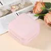 Caixa de Joias Mini Quadrada Portátil Compacta Caixa de Joias de Viagem Caixa de Armazenamento de Joias de Mesa Brincos Anel