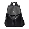 Comércio exterior Mochila feminina Europeia e Americana nova de viagem textura de couro macio mochila grande capacidade Mochila escolar feminina com franjas