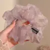 Novo modelo 2026 scrunchie de cetim preto para mulheres, elástico de cabelo de alta qualidade, elástico elegante para rabo de cavalo baixo, acessório de cabelo estilo casual