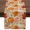 Venta Caliente Transfronteriza Camino de Mesa de Calabaza de Otoño Impresión de Alta Definición Hoja de Arce Piña Decoración de Festival Camino de Mesa Atmósfera del Hogar En Stock
